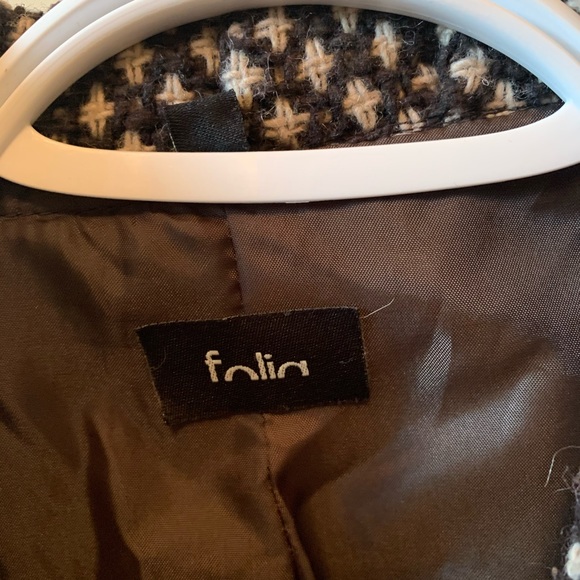 Brown tweed jacket with bell sleeves - Picture 3 of 4